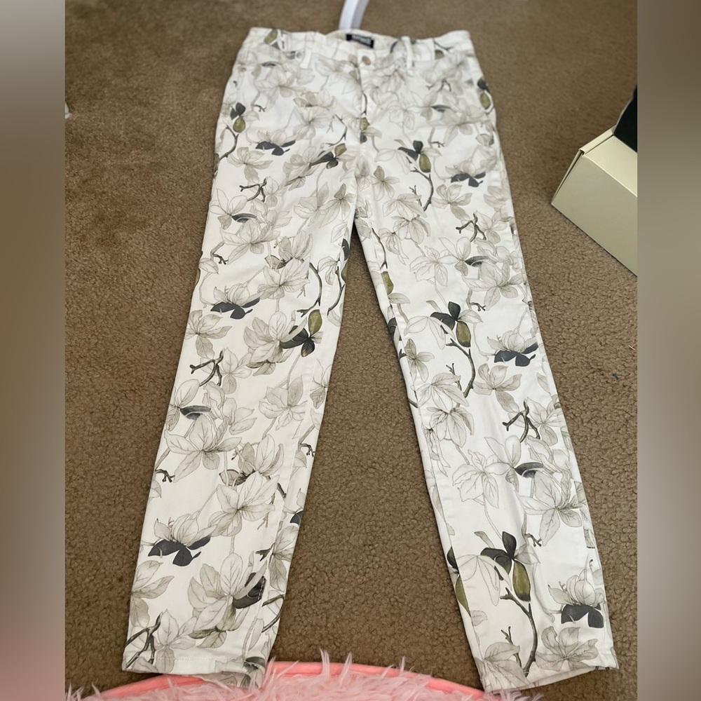 Buffalo David Bitton Neutral Floral Pants